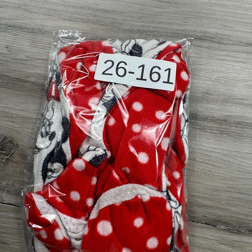 Disney Minnie Mouse‎ Baby Girls Fleece Footed Pajamas Sleepers 18M Red White